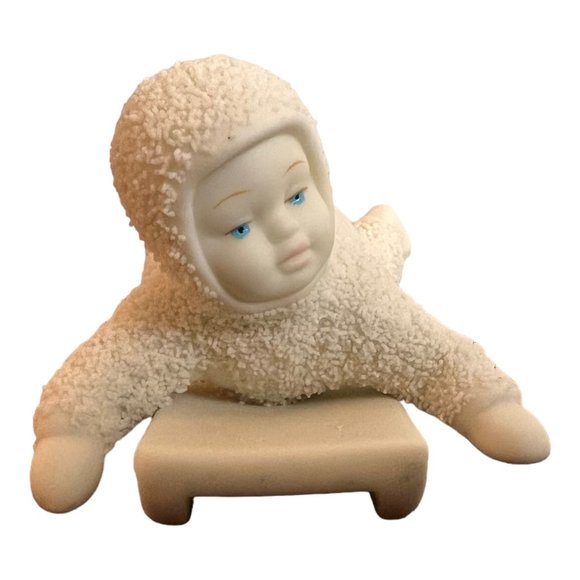 Dept 56 Snowbabies HOLD ON TIGHT Porcelain Figurine - Picture 1 of 6